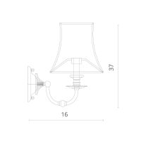 Настенный светильник Divinare Candela 1162/01 AP-1 Кремовый Никель — фото 3, Светильники
