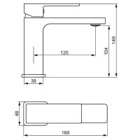 Товар: Смеситель для раковины Damixa Gala 530210600 Золото - фото 4 Смеситель для раковины Damixa Gala 530210600 Золото — фото 4, Смесители