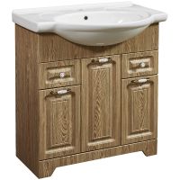 Тумба под раковину Stella Polar Кармела 75 SP-00000179 Карпатская ель — фото 1, Мебель для ванной