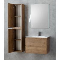 Шкаф пенал BelBagno Kraft 33 L KRAFT-1600-2A-SC-RT-L подвесной Rovere Tabacco — фото 3, Пеналы для ванной комнаты