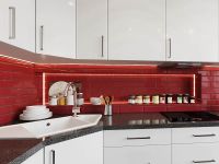 Керамическая плитка TAU Ceramica Maiolica Gloss Red 02985-0007 настенная 7,5х30 см — фото 2, Керамическая плитка