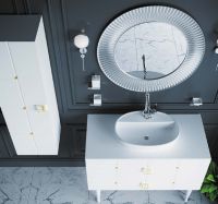 Товар: Тумба под раковину Boheme Armadi Art Vallessi Avangarde Piazza 80 841-080-WG подвесная Белый Золото - фото 10 Тумба под раковину Boheme Armadi Art Vallessi Avangarde Piazza 80 841-080-WG подвесная Белый Золото — фото 10, Мебель для ванной