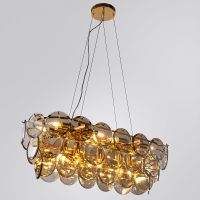 Товар: Люстра Divinare Chloe 7566/01 SP-13 Коньячный Золото - фото 6 Люстра Divinare Chloe 7566/01 SP-13 Коньячный Золото — фото 6, Люстры