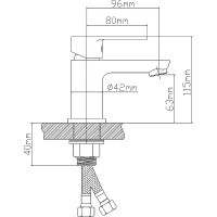 Смеситель для раковины Ростовская Мануфактура Сантехники Boou B8289-1J Хром — фото 2, Смесители