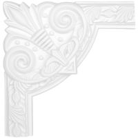 Угловой элемент молдинга Перфект AC258-11 25x250x250 мм — фото 1, Молдинги