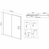 Товар: Душевая дверь Vincea City 120 VDS-5CT120MT профиль Хром стекло текстурное - фото 6 Душевая дверь Vincea City 120 VDS-5CT120MT профиль Хром стекло текстурное — фото 6, Раздвижные душевые двери