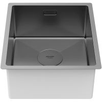 Кухонная мойка Paulmark Next 38 Uni PM213844-GM Вороненая сталь — фото 2, Кухонные мойки