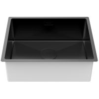 Кухонная мойка Paulmark Next 54 Uni Черная матовая арт-PM215444-MBN — фото 2, Кухонные мойки