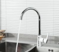 Смеситель для кухни Gappo G03-8 G4003-8 Белый Хром — фото 9, Смесители для кухни