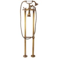 Смеситель для ванны Rav Slezak Morava retro MK150.5/2SM Бронза — фото 1, Смесители