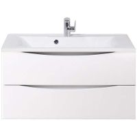 Тумба под раковину BelBagno Marino 90 MARINO-900-2C-SO-BL-P подвесная Bianco Lucido — фото 1, Тумбы под раковину