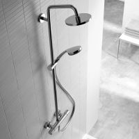 Товар: Душевая система Hansgrohe Croma 220 Showerpipe 27223000 Хром - фото 2 Душевая система Hansgrohe Croma 220 Showerpipe 27223000 Хром — фото 2, Душевые стойки