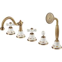 Смеситель на борт ванны Migliore Provance 19464 Бронза — фото 1, Смесители