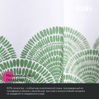 Штора для ванны Iddis Base 180х200 BW04P18i11 Белая Зеленая — фото 4, Шторы для ванной