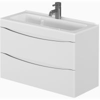 Тумба под раковину Creto Oro 70 21-W70 подвесная Белая — фото 2, Мебель для ванной