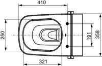Унитаз биде Tece One 9700200 подвесной без сиденья — фото 6, Унитазы
