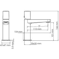 Товар: Смеситель для раковины WasserKRAFT Saale 9503 Белый матовый - фото 4 Смеситель для раковины WasserKRAFT Saale 9503 Белый матовый — фото 4, Смесители