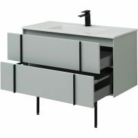 Тумба под раковину Allen Brau Reality 100 1.32007.PWM подвесная Папирус матовый — фото 40, Тумбы под раковину