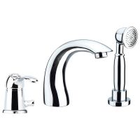 Смеситель на борт ванны Webert Aurora AU850701015 Хром — фото 1, Смесители на борт ванны