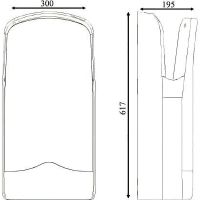 Сушилка для рук Nofer V-Jet 01303.AB Синий атлантик — фото 3, Сушилки для рук