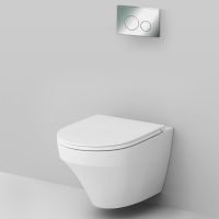 Комплект унитаза с инсталляцией AM.PM Inspire FlashClean IS49051.501700 с сиденьем Микролифт и клавишей смыва Хром — фото 2, Комплекты унитаз + инсталляция