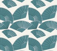 Обои AS Creation Karl Lagerfeld 37847-2 Винил на флизелине (0,53*10,05) Белый/Бирюзовый, Абстракция — фото 3, Обои для стен