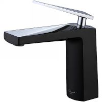 Смеситель для раковины Boheme Venturo 371-b Черный Хром — фото 1, Смесители