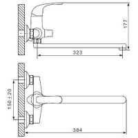 Смеситель для ванны Gappo G35 G2235 универсальный Хром — фото 13, Смеситель для ванны
