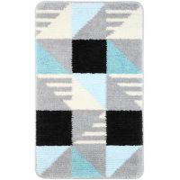 Коврик для ванной комнаты Fixsen Visa FX-5005Z 50x80 Серый — фото 1, Коврики для ванной комнаты