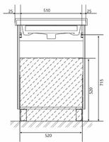 Тумба под раковину 1MarKa Gaula 60Н У92515 White — фото 7, Тумбы под раковину