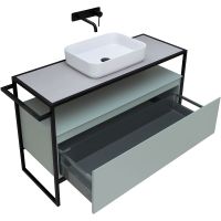 Тумба под раковину Allen Brau Priority 120 1.31004.PWM Папирус матовый — фото 14, Тумбы под раковину