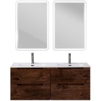 Тумба под раковину BelBagno Etna 120 ETNA-1200-4C-SO-2-RW подвесная Rovere Moro — фото 8, Тумбы под раковину