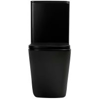 Унитаз компакт Abber Rechteck AC1210TMB Черный матовый с бачком и сиденьем Микролифт — фото 3, Напольные унитазы