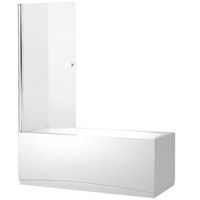 Товар: Шторка на ванны Aquanet Alfa NF6211 75 00196050 профиль Хром стекло прозрачное - фото 1 Шторка на ванны Aquanet Alfa NF6211 75 00196050 профиль Хром стекло прозрачное — фото 1, Шторки для ванной распашные