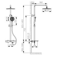 Товар: Душевая система Kaiser Serio 05382 с термостатом Хром - фото 8 Душевая система Kaiser Serio 05382 с термостатом Хром — фото 8, Душевое оборудование. Душевая программа