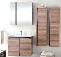 Зеркальный шкаф Creavit Verti 80 VE1080.00.VV с подсветкой Орех — фото 3, Мебель для ванной