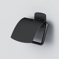 Держатель туалетной бумаги AM.PM Gem A90341422 с крышкой Черный — фото 3, Держатели туалетной бумаги