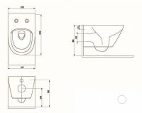 Унитаз beWash Bogen 88303206 подвесной Черный глянец с сиденьем Микролифт — фото 5, Унитазы