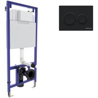 Инсталляция Berges Novum 525 040265 для унитаза с Черной Soft Touch клавишей смыва — фото 1, Инсталляции для унитазов