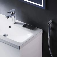 Смеситель для раковины AM.PM Gem с гигиеническим душем Хром арт-F90A03000 — фото 3, Смесители для раковины