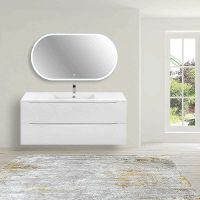 Тумба под раковину Vincea Mia 120 VMC-2MC120GW подвесная G.White — фото 3, Тумбы под раковину