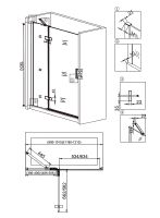 Товар: Душевая дверь Veconi Vianno VN-64 120 VN64-120-01-19C3 профиль Хром стекло прозрачное - фото 3 Душевая дверь Veconi Vianno VN-64 120 VN64-120-01-19C3 профиль Хром стекло прозрачное — фото 3, Душевые двери в нишу