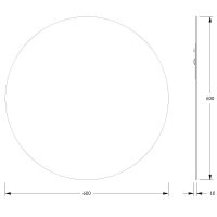 Товар: Зеркало Evoform Colora d60 BY 0452 с окантовкой - Черный цвет - фото 4 Зеркало Evoform Colora d60 BY 0452 с окантовкой - Черный цвет — фото 4, Мебель для ванной