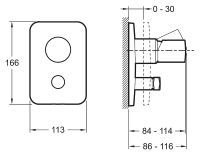 Смеситель для душа Jacob Delafon Toobi Хром арт-E98719-CP — фото 4, Смеситель для душа
