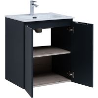 Товар: Тумба под раковину Aquanet Алвита New 60 277523 подвесная Антрацит - фото 6 Тумба под раковину Aquanet Алвита New 60 277523 подвесная Антрацит — фото 6, Тумбы под раковину