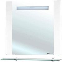 Зеркало Bellezza Берта 90 4610715050014 с подсветкой Белое — фото 1, Зеркала в ванную комнату