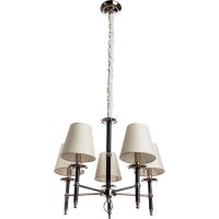 Люстра Divinare Candela 1162/01 LM-5 Кремовая Никель — фото 1, Люстры