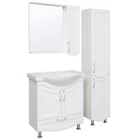 Тумба под раковину Runo Неаполь 75 00-00001034 Белая — фото 4, Тумбы под раковину