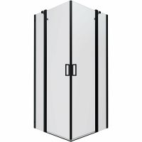 Душевой уголок Triton Тау-Блэк 90х90 Щ0000054036 профиль Черный стекло прозрачное — фото 1, Душевые уголки