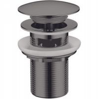 Товар: Донный клапан Boheme 612/2-SGM click-clack Оружейная сталь глянцевая - фото 1 Донный клапан Boheme 612/2-SGM click-clack Оружейная сталь глянцевая — фото 1, Донные клапаны